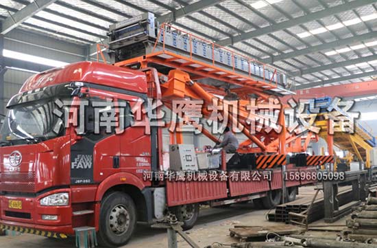 福建客戶(hù)舉升17米高空壓瓦機一臺